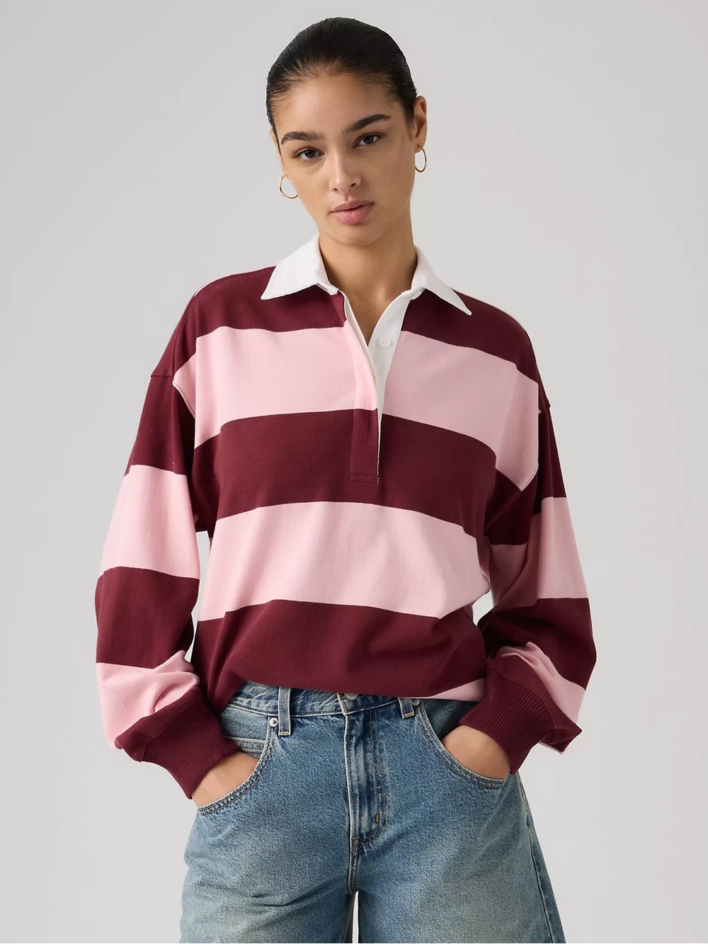 100% cotton Levi’s Reenie Rugby Long-Sleeve
